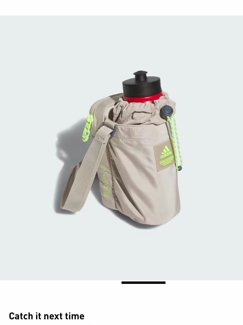 adidas hydration 2 Crossbody with Neon Yellow Logo
